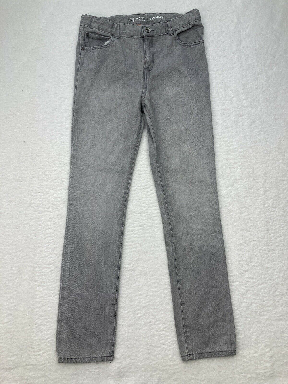 Childrens Place Skinny Denim Jeans Size 16 Gray  Actual 28/30