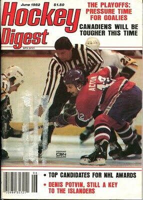 June 1982 Hockey Digest Magazine - Keith Acton Montreal Canadiens Vintage Rare