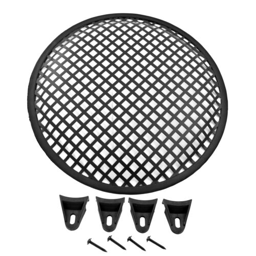 Universal 10 Inch Metal Mesh Speaker Subwoofer Grill Cover Waffle Style W/ Clips